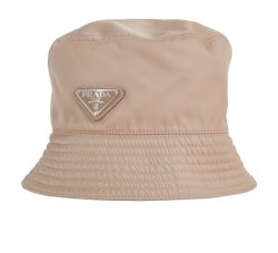 Prada Bucket Hat, Nylon, Biege, Sz M, 3*